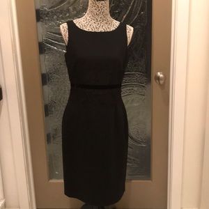 Anne Klein Black Dress with Black Lace Waist